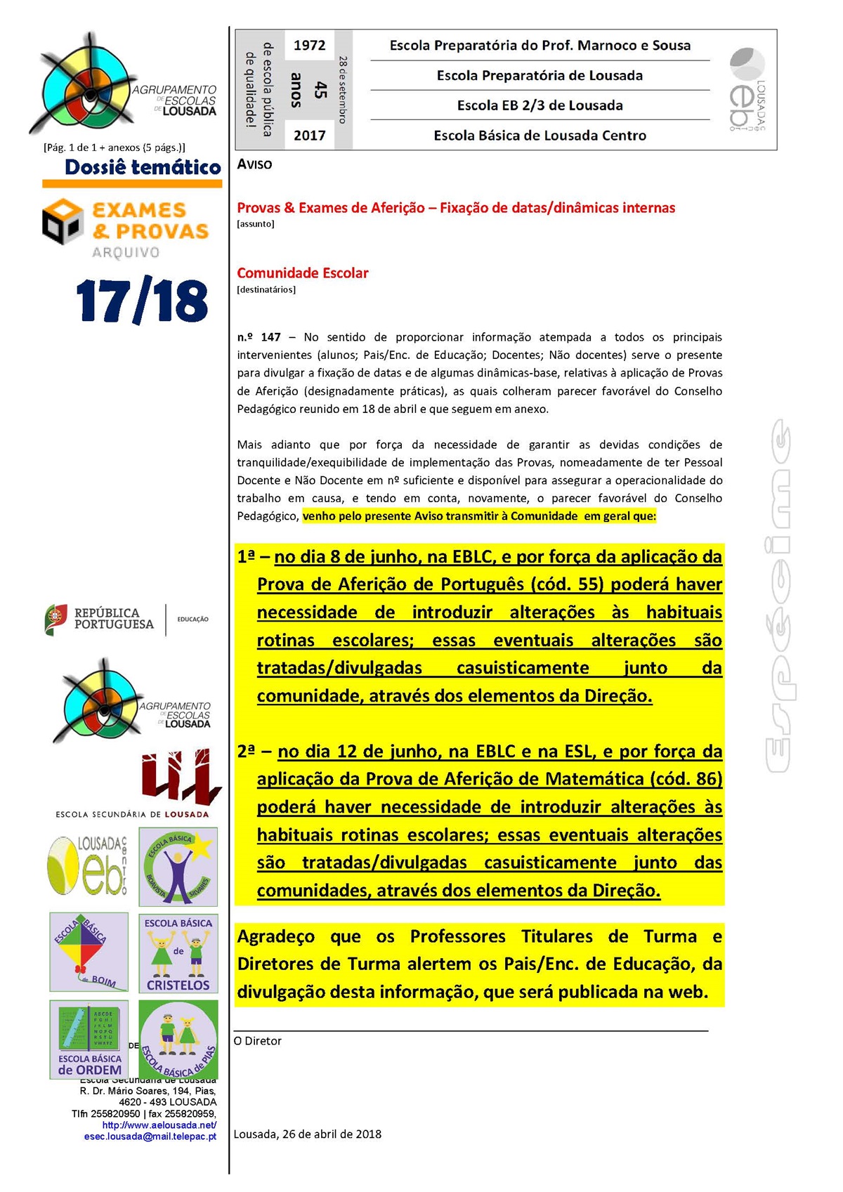 18 04 26 pag01 divulgacao dinamicas internas provas afericao