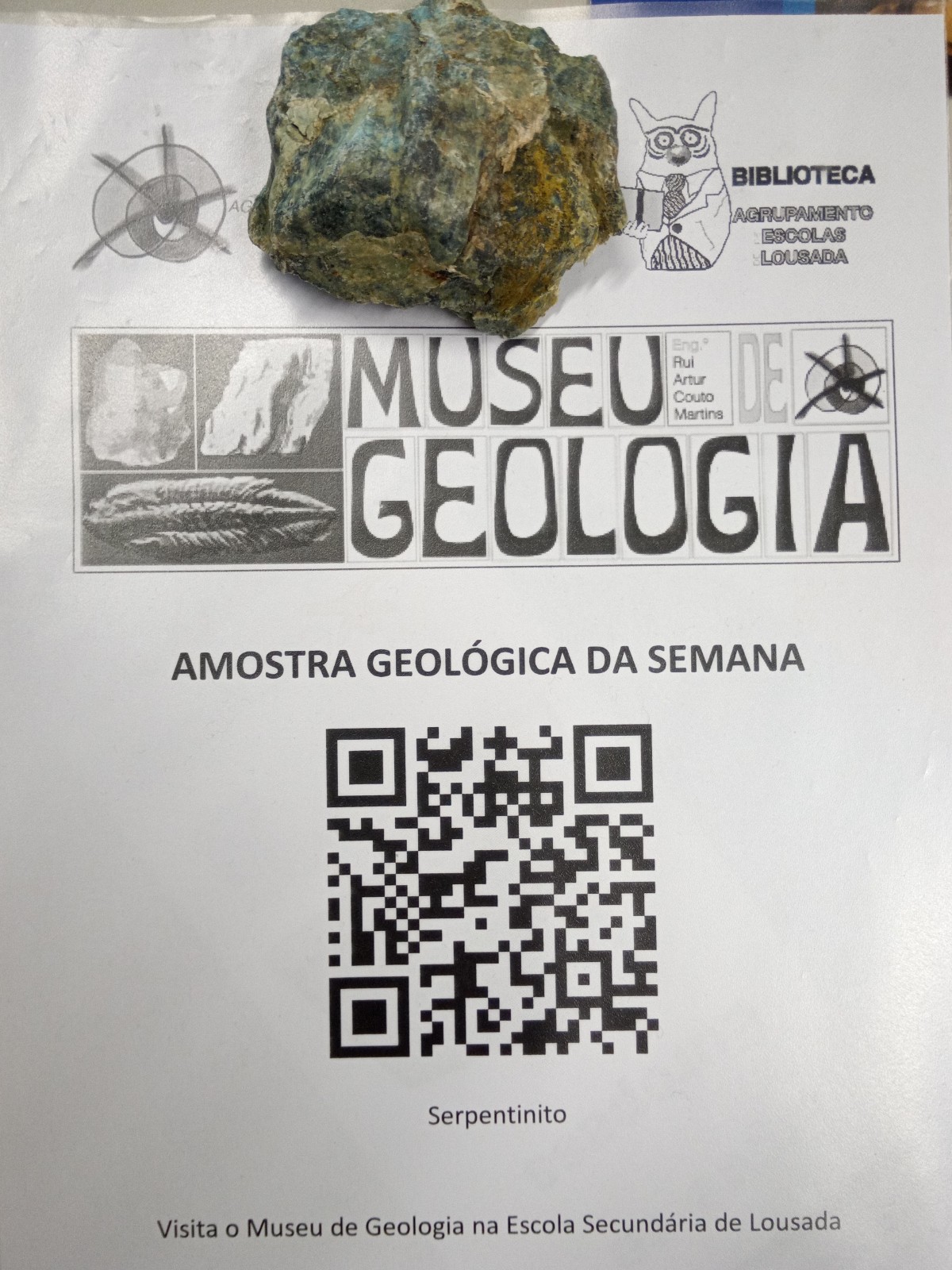 20 01 10 cartaz amostra 19 serpentinito