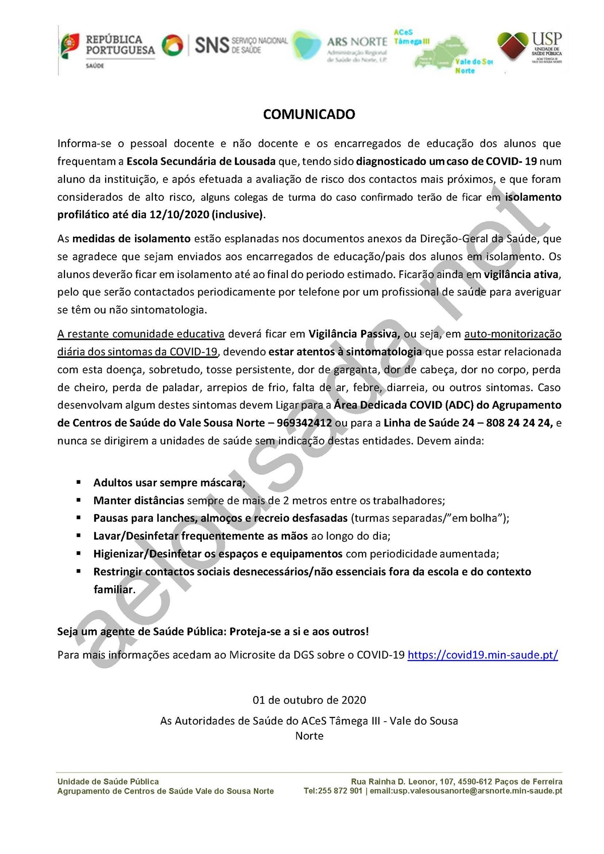 20 10 01 icon comunicado caso covid