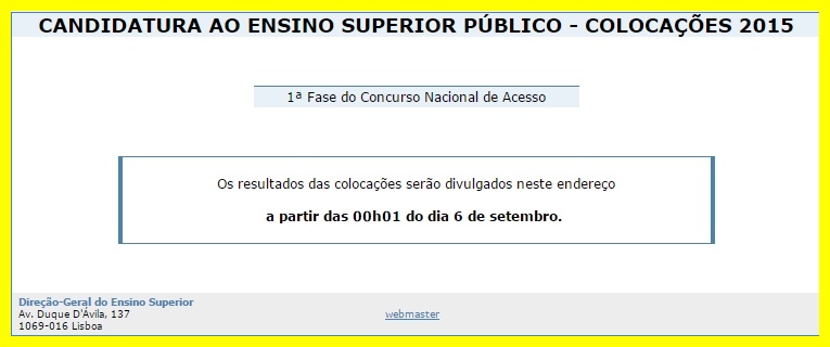 15 09 05 icon maxi resultados colocacoes 1a fase acesso ensino superior